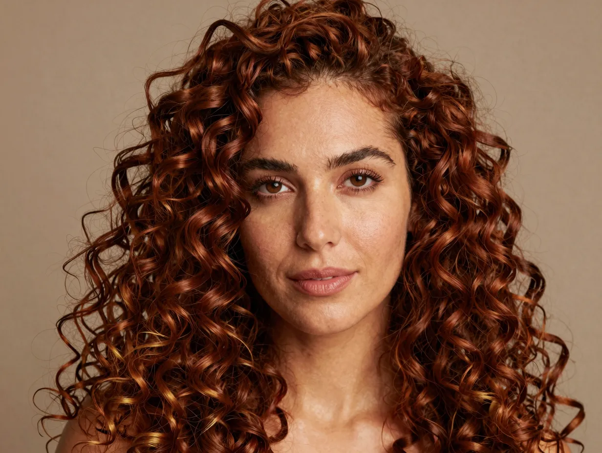 Chestnut brown warmth works for almost everyone curls