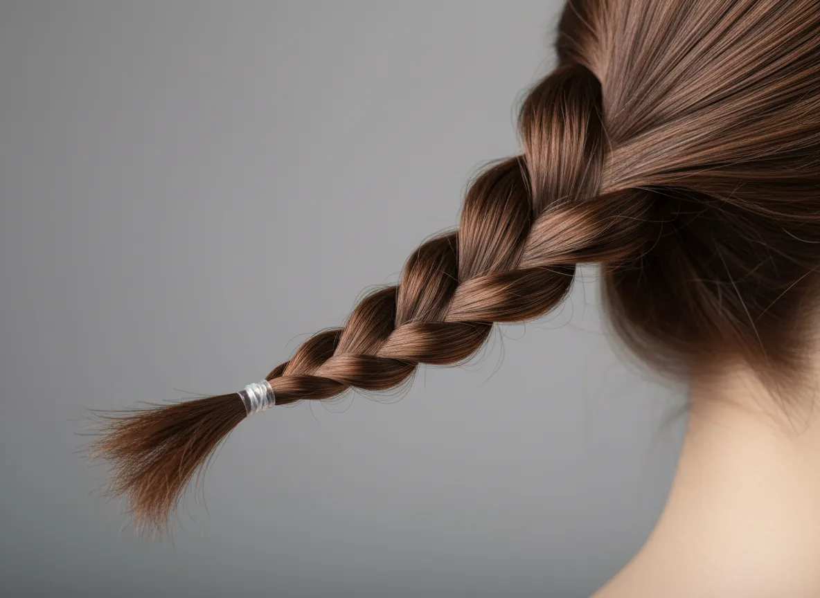 Rope twist braid two strands twisted and wrapped opposite direction