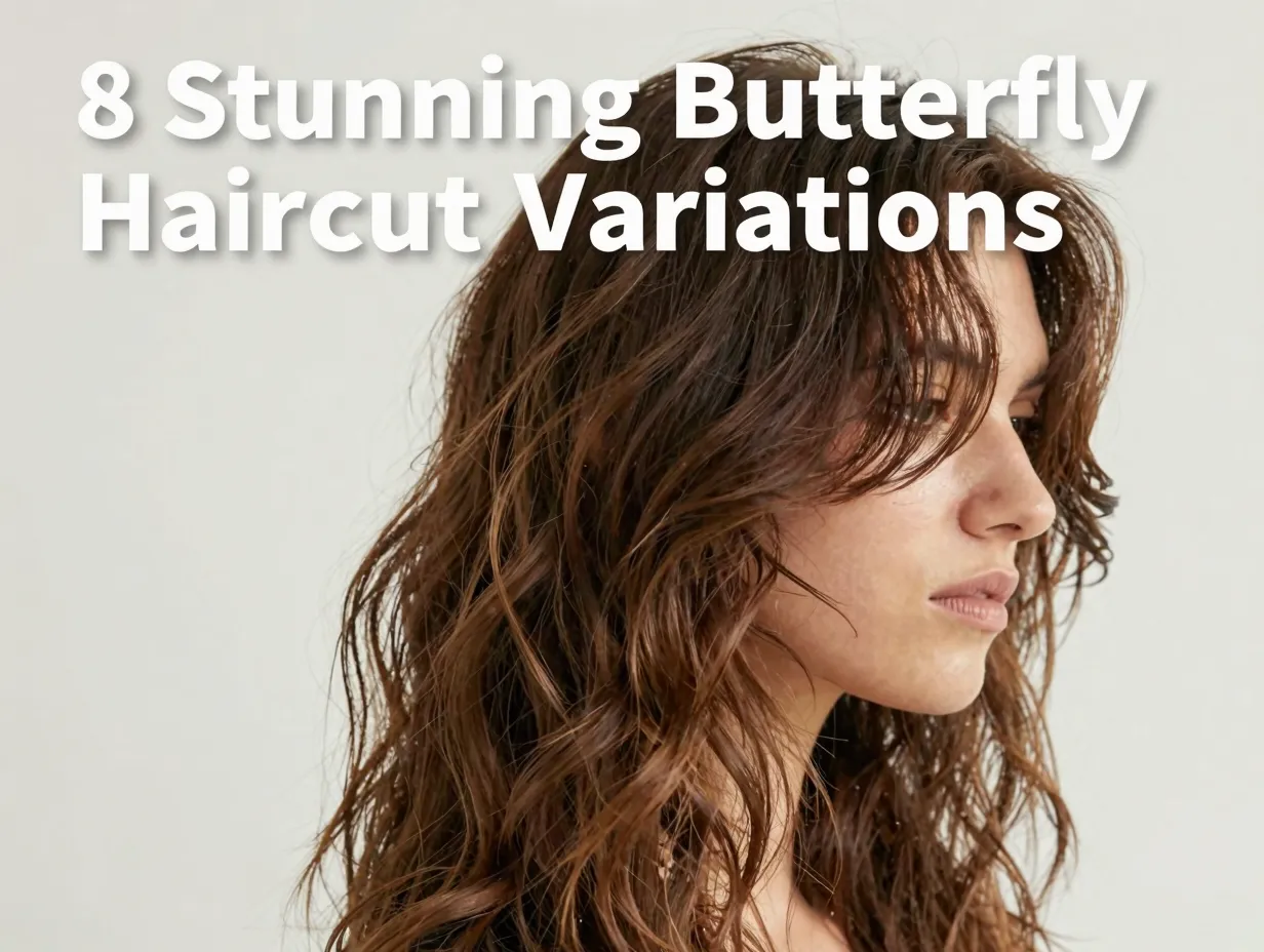 Stunning butterfly haircut wavy long layers face framing variations