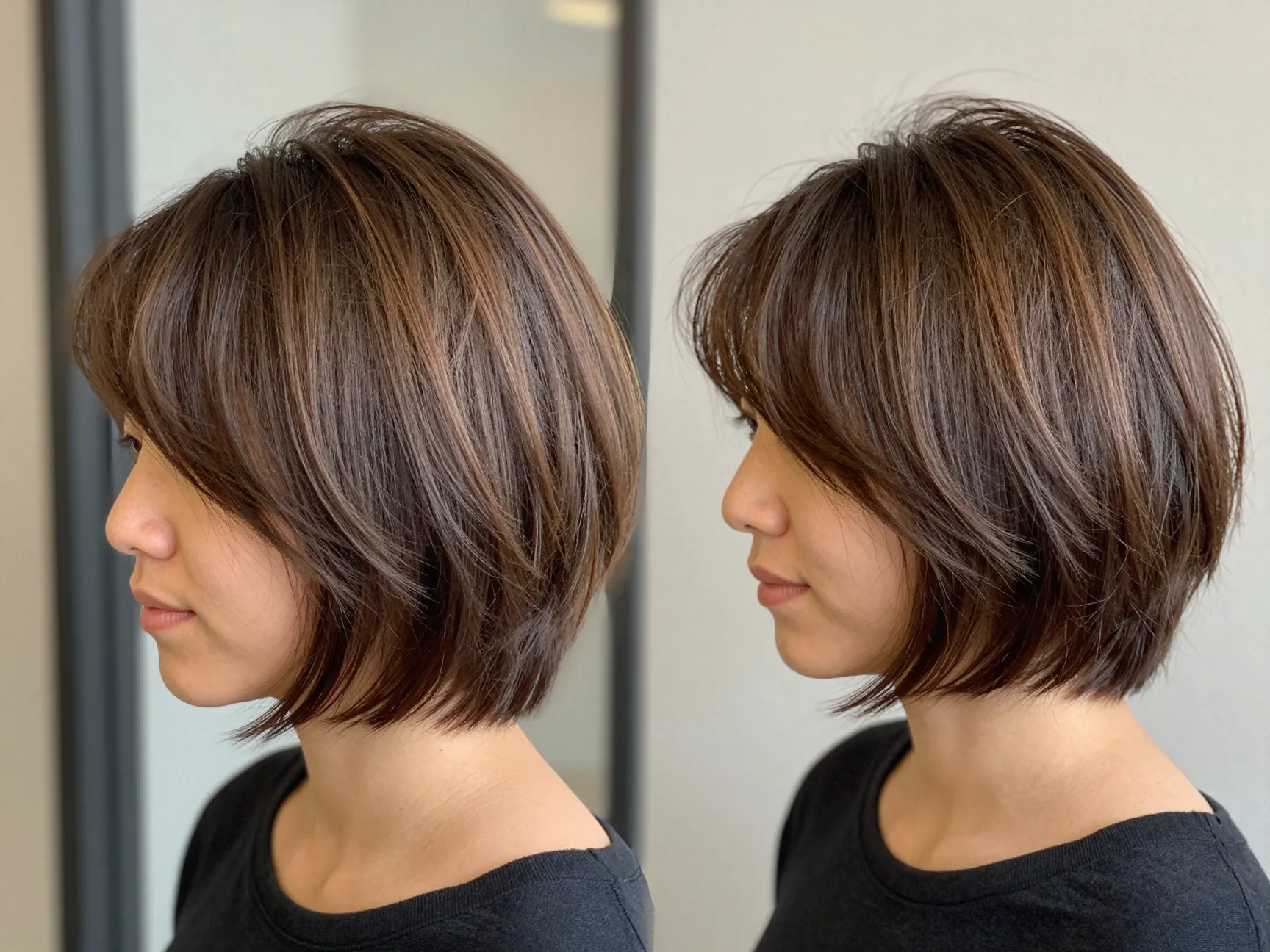 Bixie cut hybrid bob pixie layered volume transition style