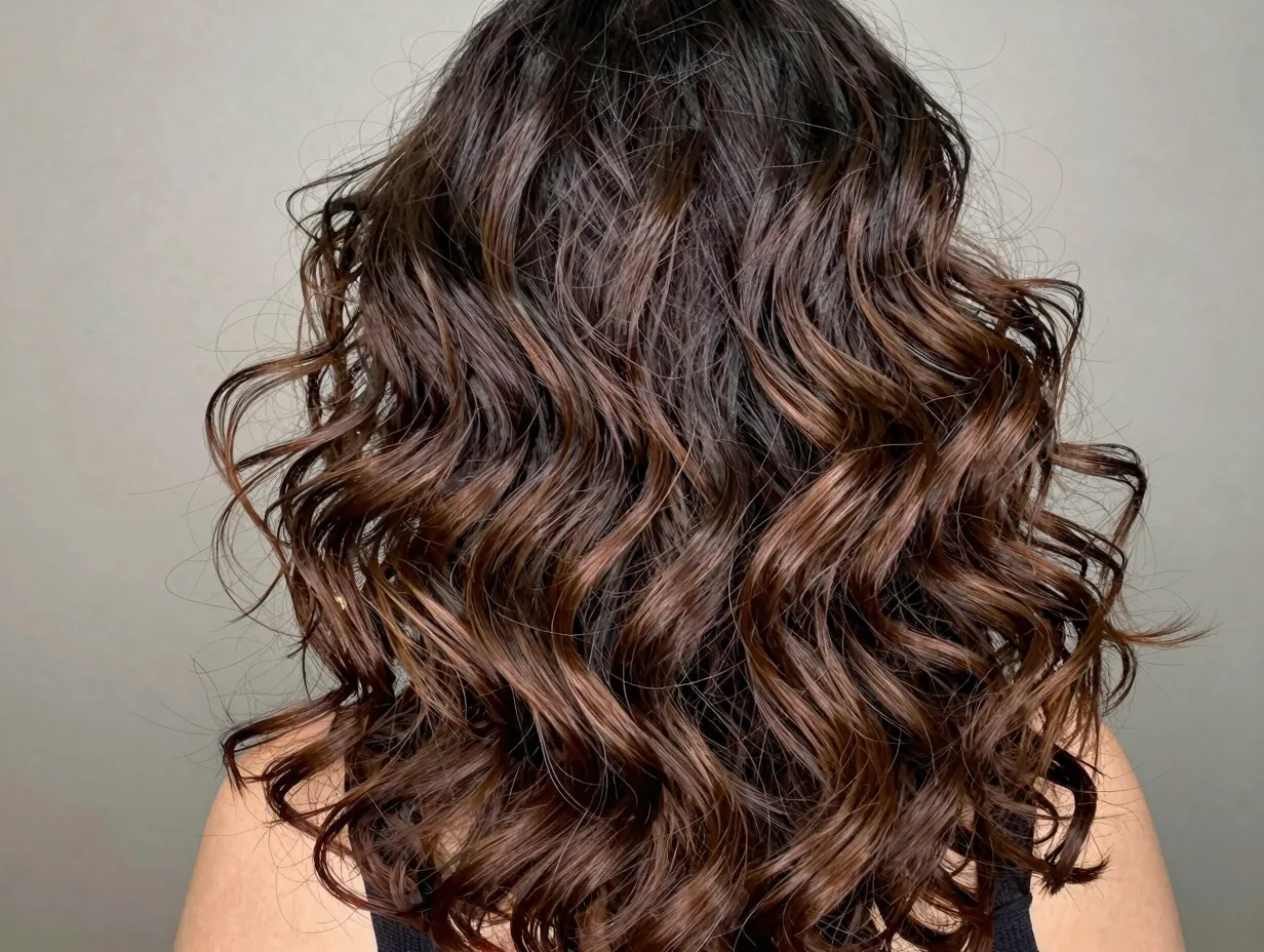 Big wave butterfly cut with dramatic texture and volume