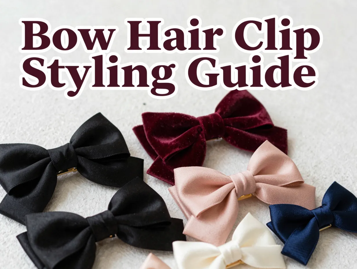 Timeless feminine bow hair clips curated styling guide collection