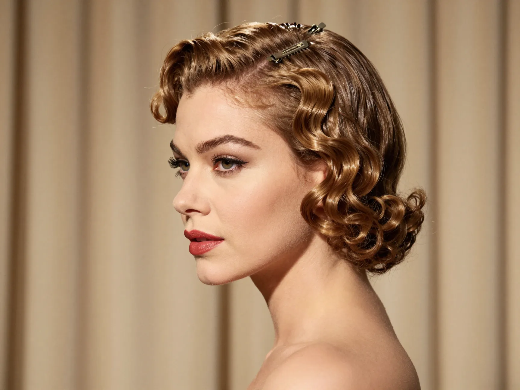 Finger waves vintage hollywood s shaped waves strong hold gel