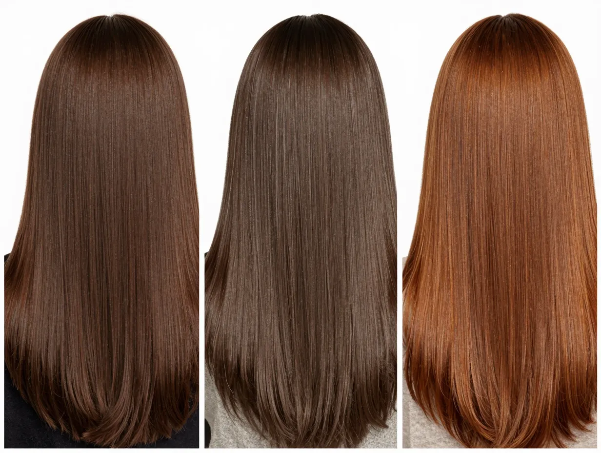 Timeless medium brown hair shades milk chocolate mocha latte comparison