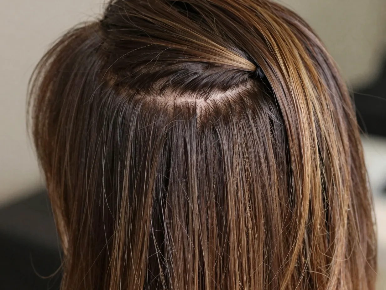 Root smudge shadow root technique dark blended base extended maintenance