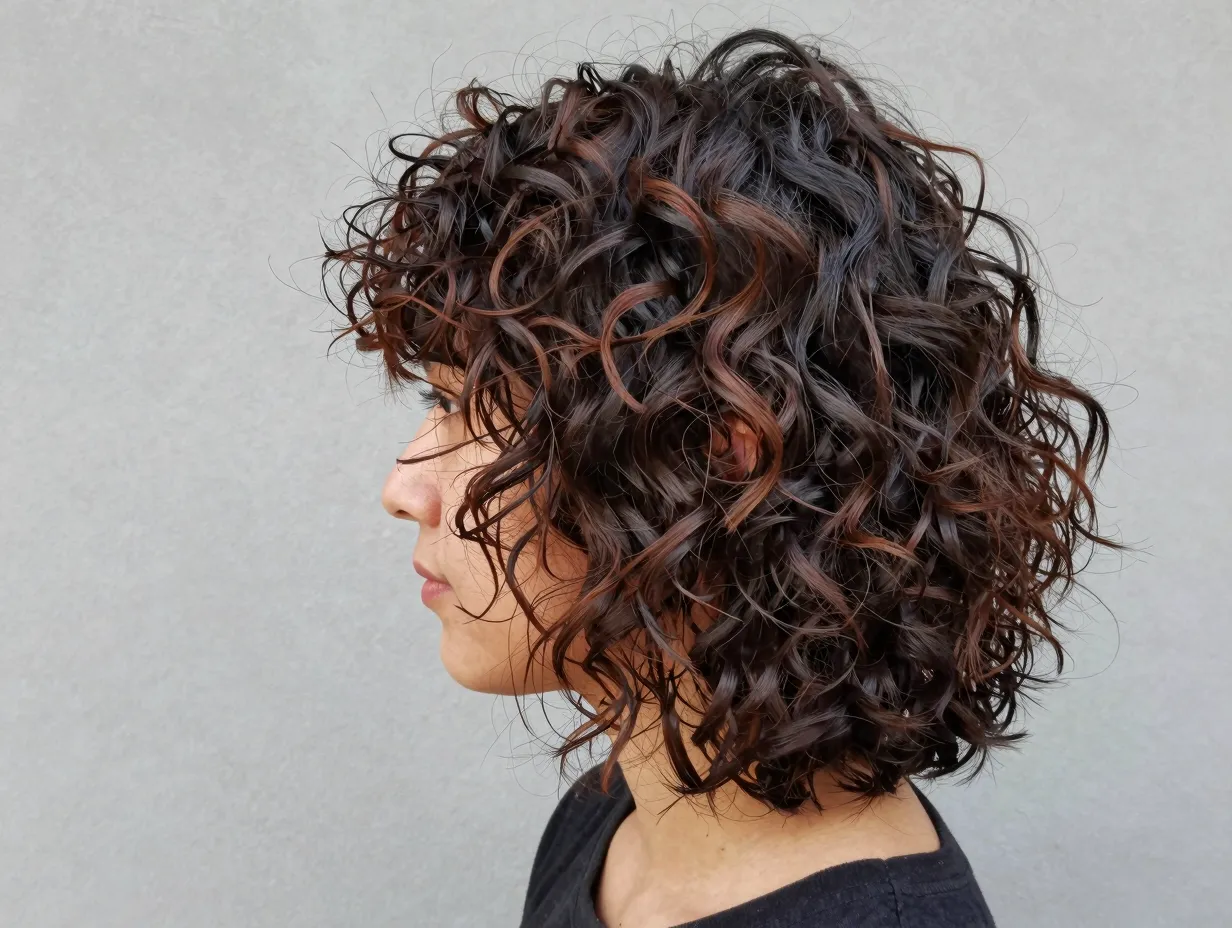 Shaggy butterfly cut with choppy layers and lived in texture