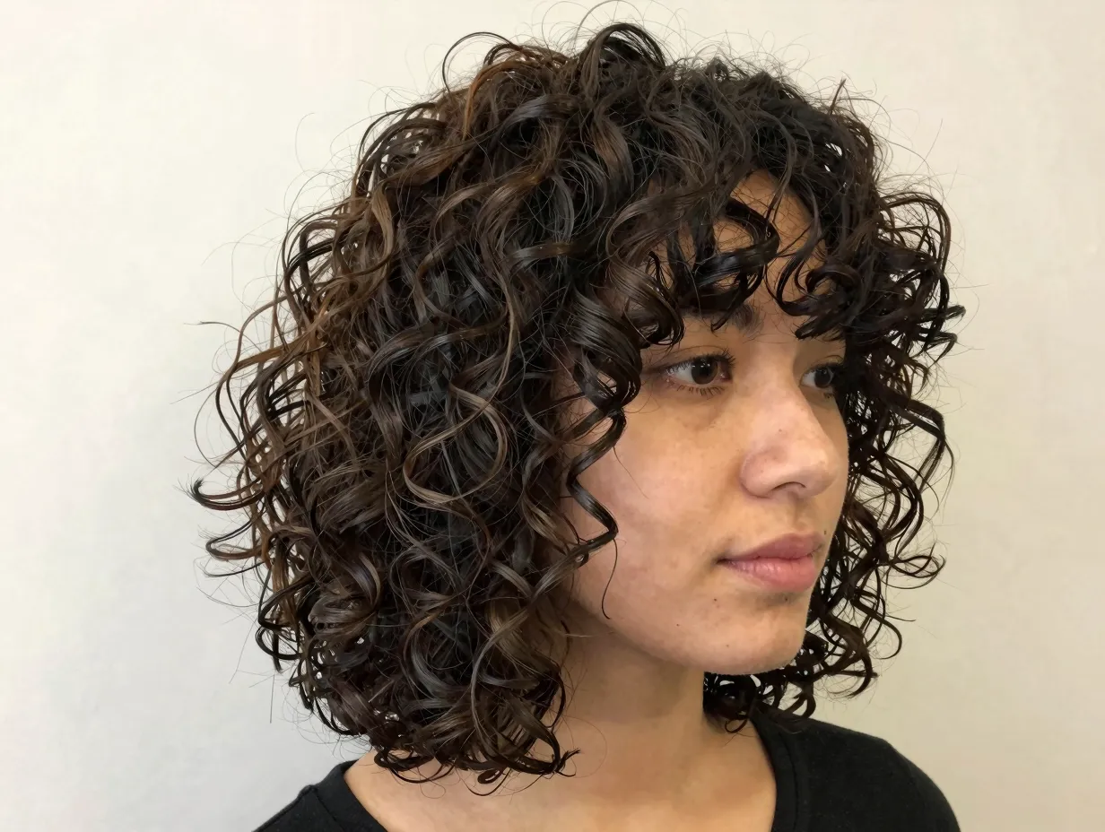 Collarbone length butterfly cut for easy management and definition