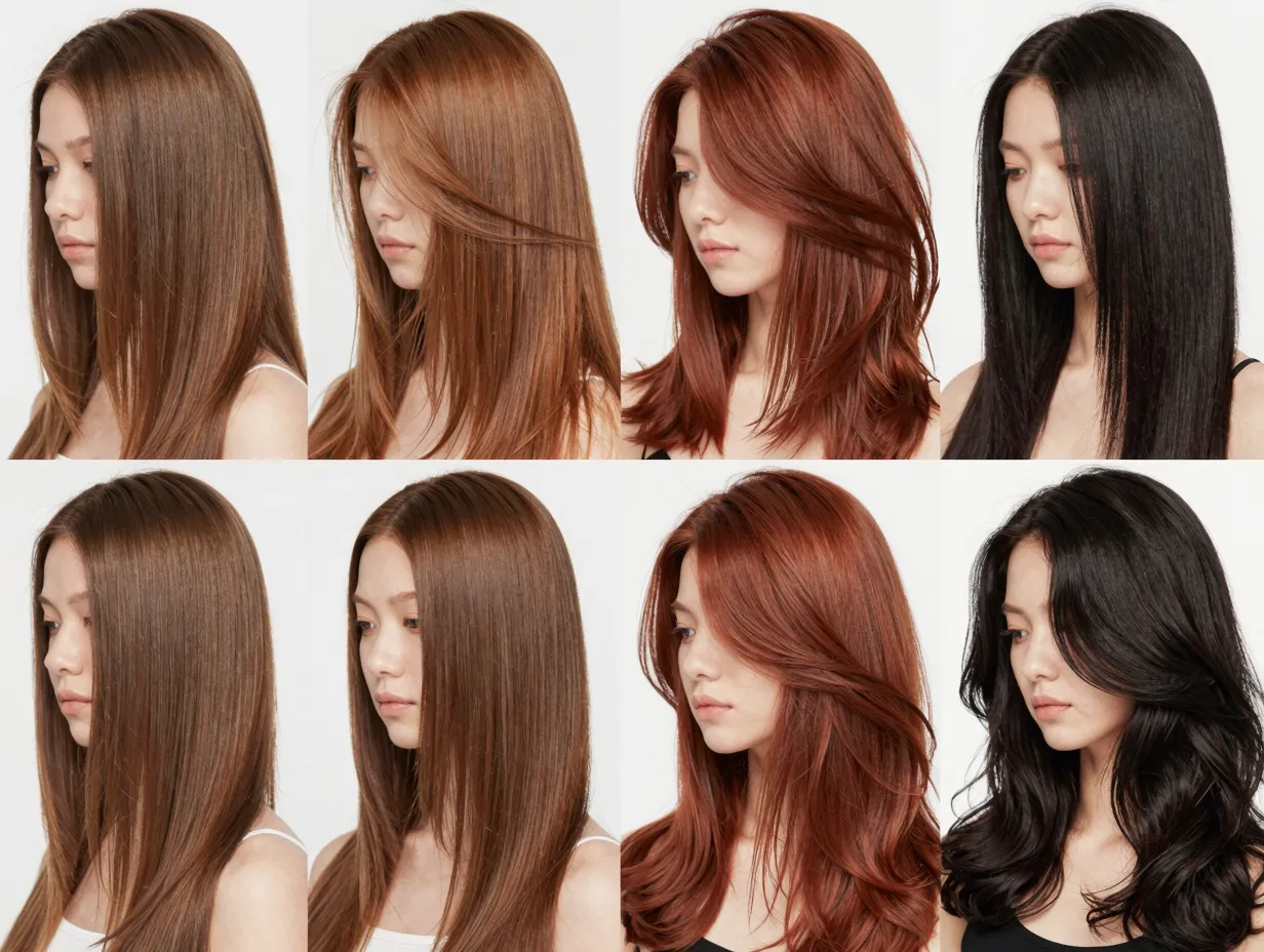 Butterfly cut adapted for fine medium thick and coarse straight hair types