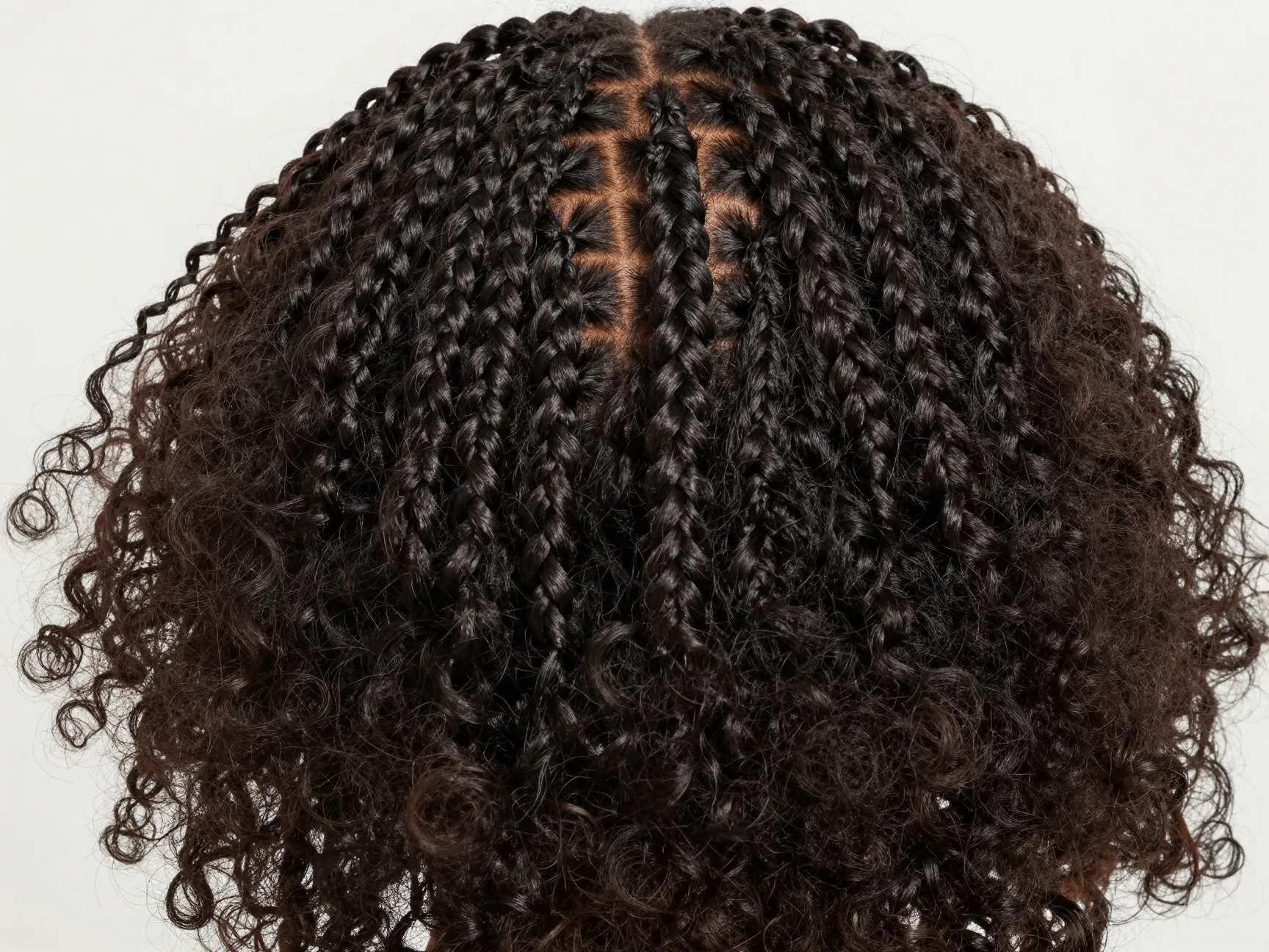 Micro knotless braids full voluminous look delicate