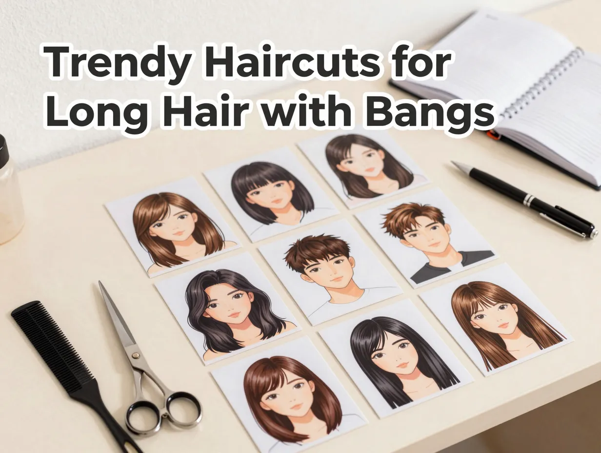 Nine bang style switch cards salon tools appointment book open