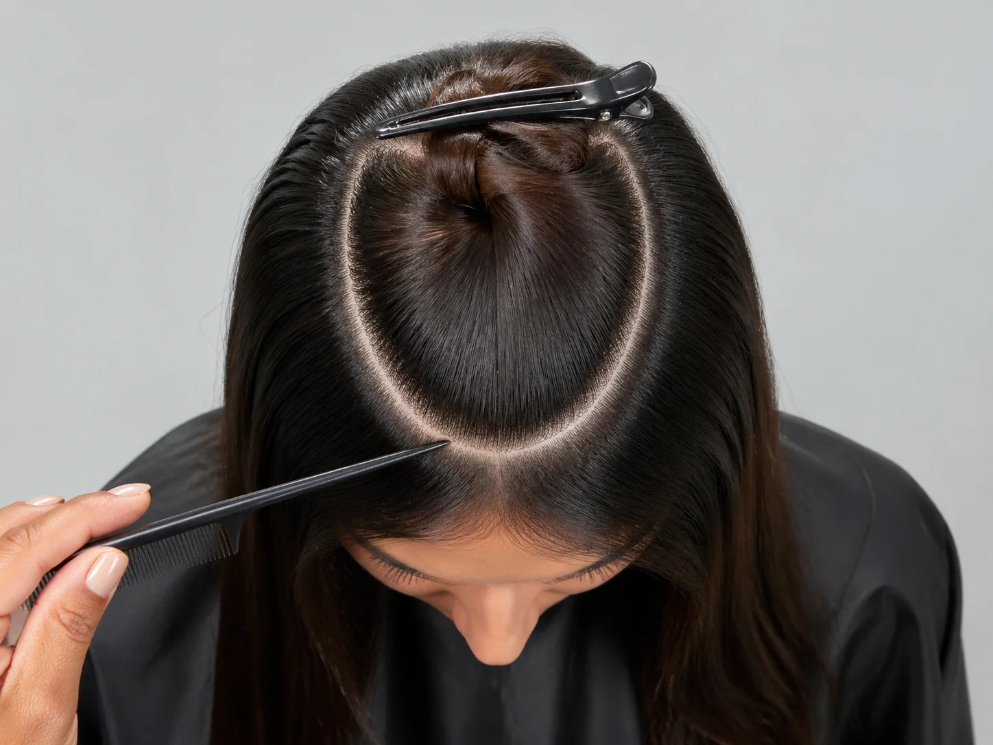 Creating a u shaped horseshoe section on crown with clip