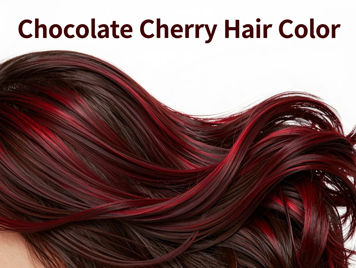 Deep burgundy espresso brown glossy dimensional hair texture