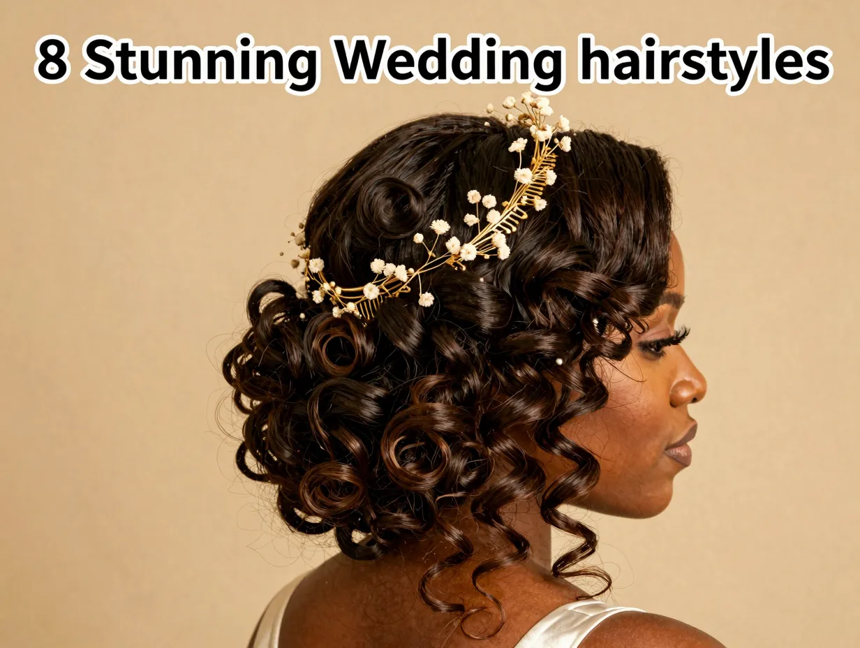 Bridal crown of defined coils art accessories natural texture celebration