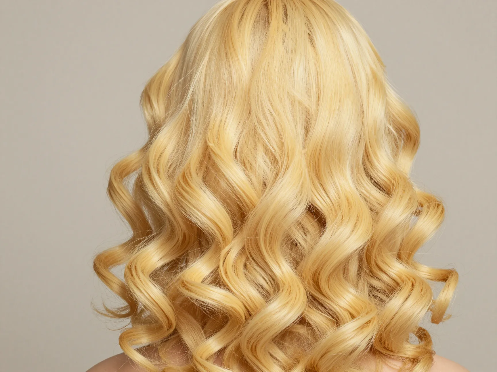 Butter blonde coils rich creamy yellow velvety finish on coily hair