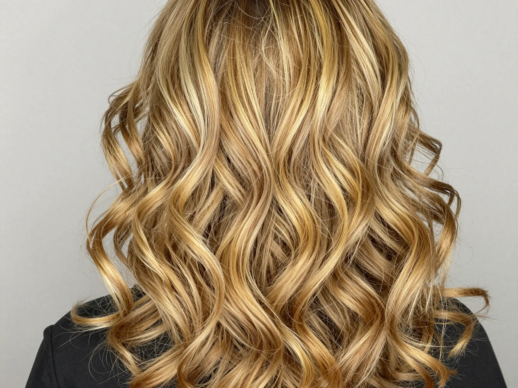Dimensional highlighted loose curls multi tonal depth avoiding flat color