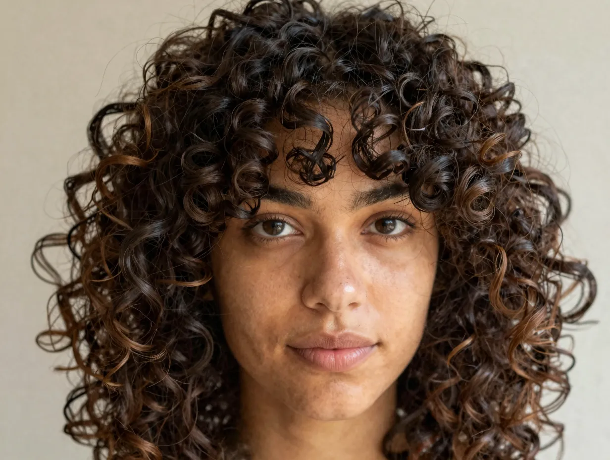 Wash and go curly hair defined curls product layered air dry