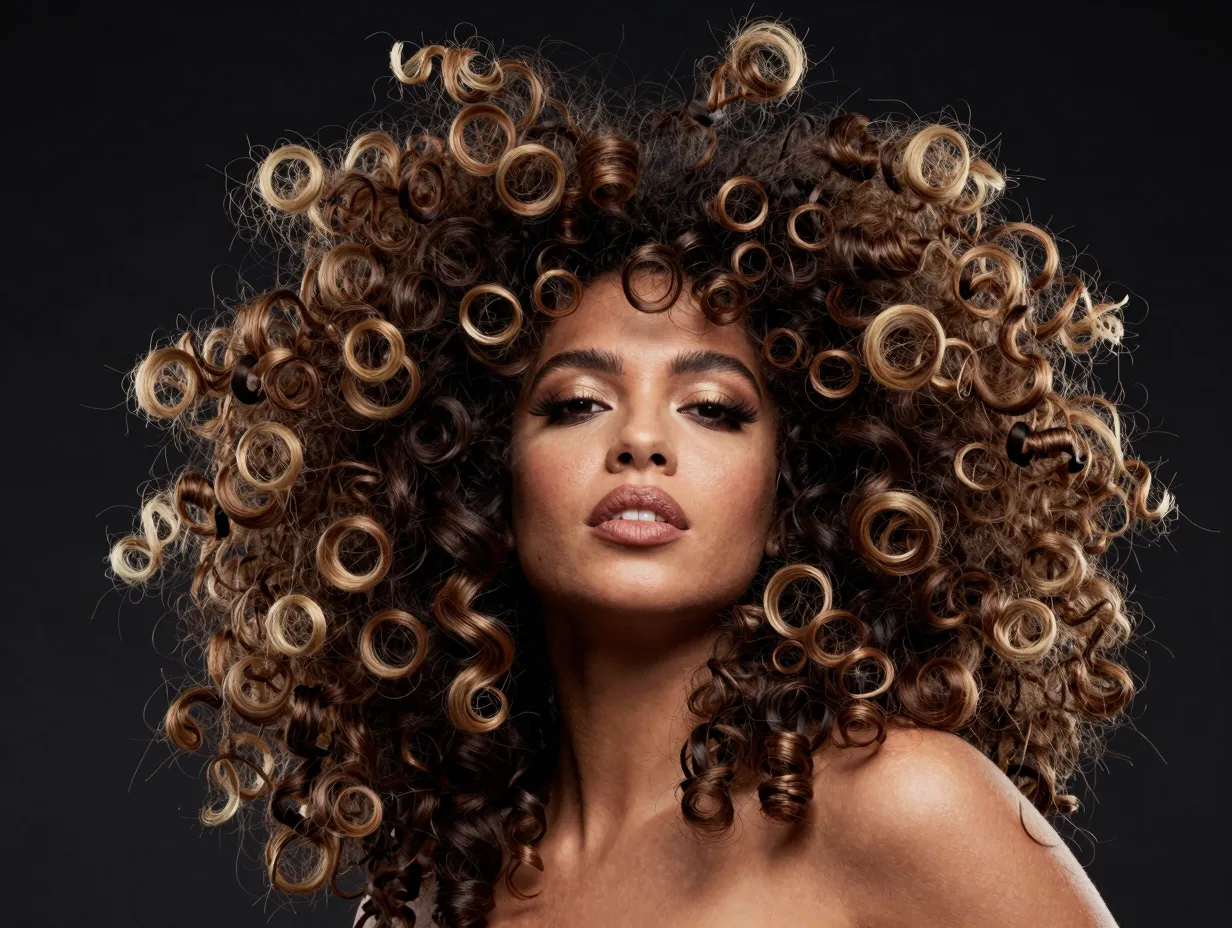 Jumbo oversized chunky havana curls for bold sculptural volume