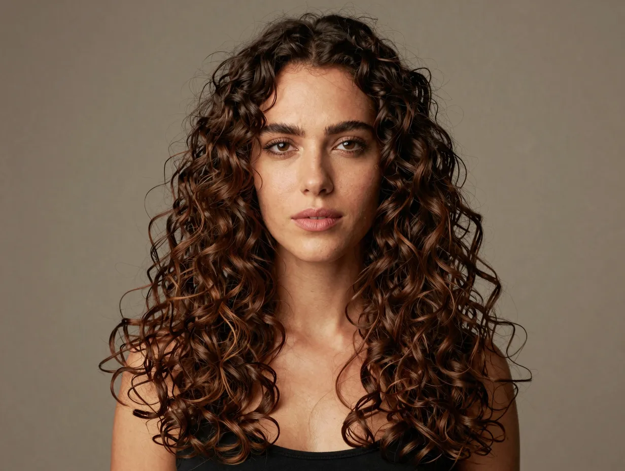 Classic long layers v cut ends universally flattering oval face