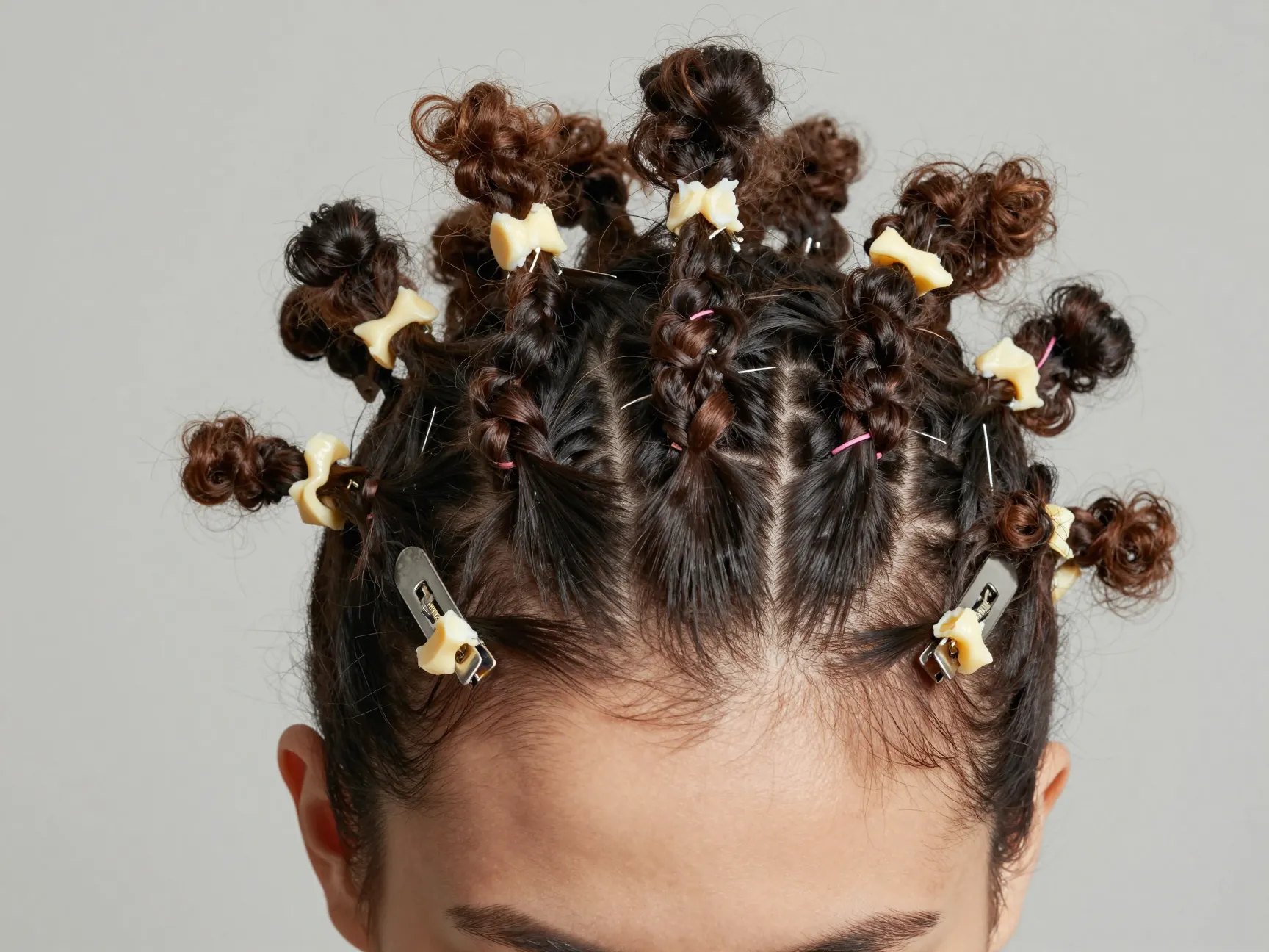 Mini twists clips texture forward playful protective
