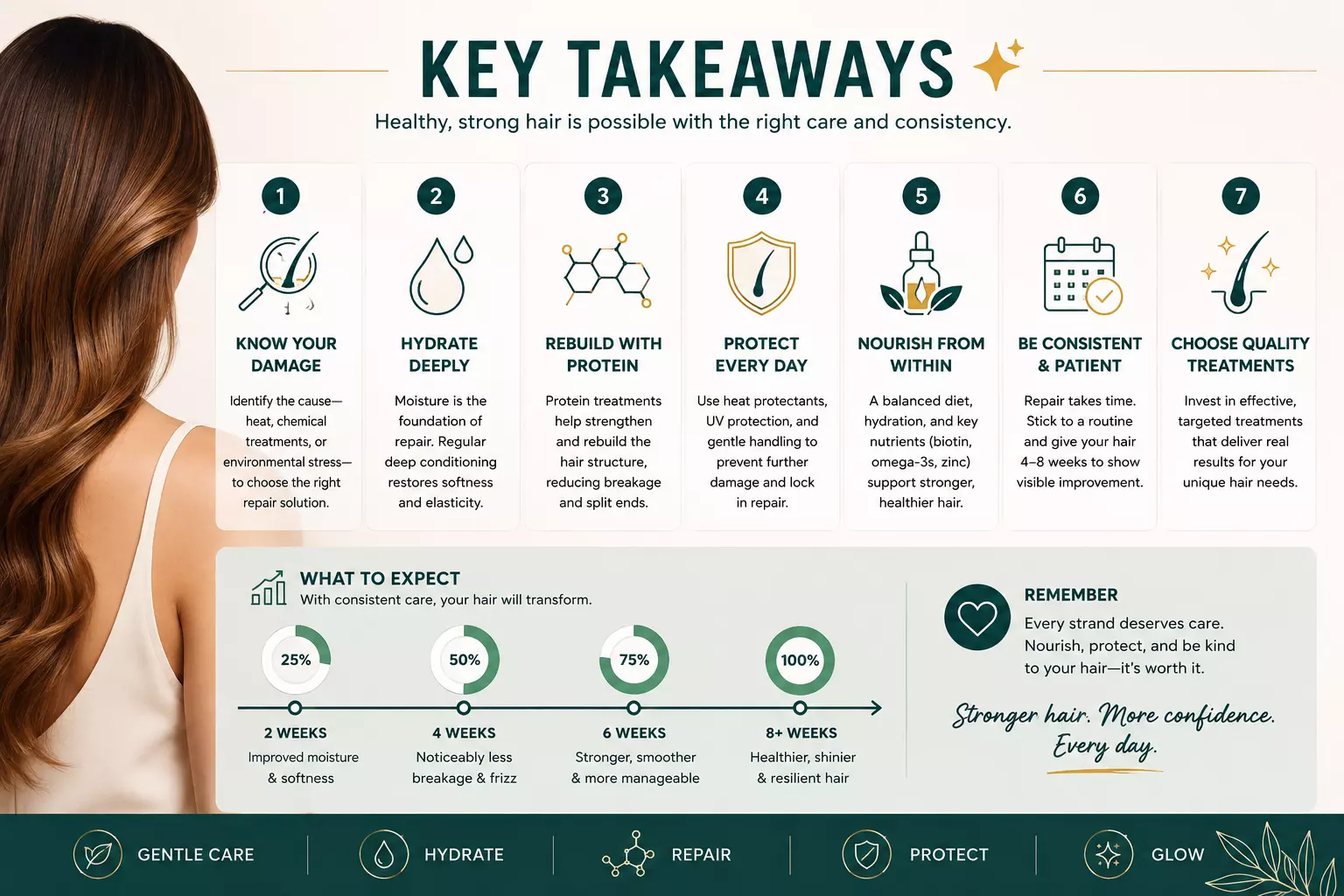 Key takeaways fix damaged hair 7 repair treatments work