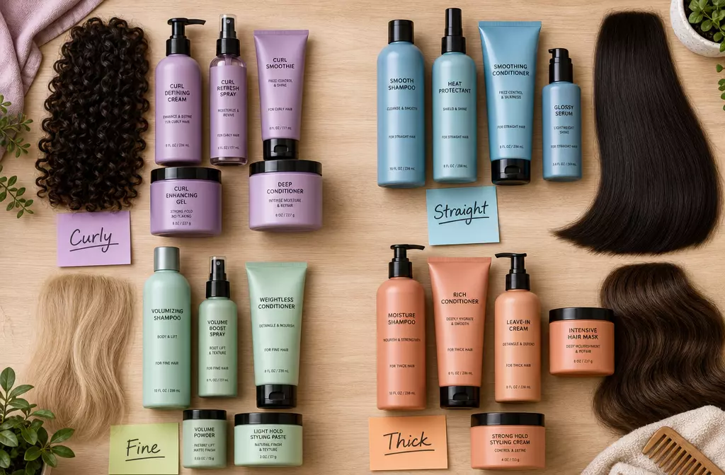 Hair products by hair type curly straight fine thick