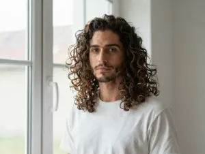 Read more about the article 8 Trendy Mid Length Curly Hair Styles for Men in 2026