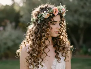 Read more about the article 8 Stunning Wedding Hairstyles for Natural Curly Hair