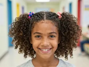 Read more about the article 9 Easy Curly Hair Ideas for School That Are Cute & Quick