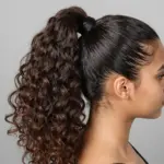 8 Voluminous Slick Back Braided Ponytail Ideas with Curly Weave