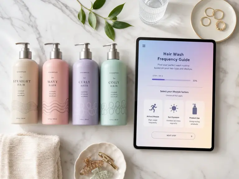 Featured Flat Lay Hair Type Bottles Tablet Gradient Interface Icons