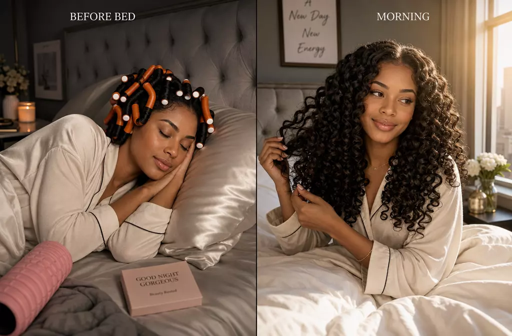Read more about the article Heatless Curls Overnight: 4 Methods That Actually Work