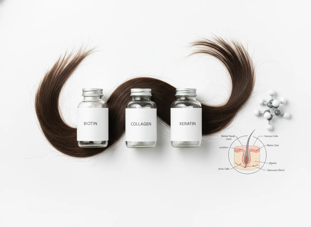Read more about the article Biotin, Collagen, or Keratin? Which Supplement Actually Grows Hair